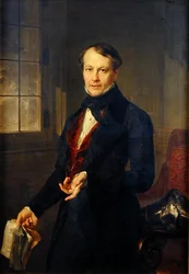 Portrett av Aaron Vail (1796-1878) ca. 1845 (se 149723 for par)